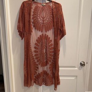 Rebellion Rust Lace Vest